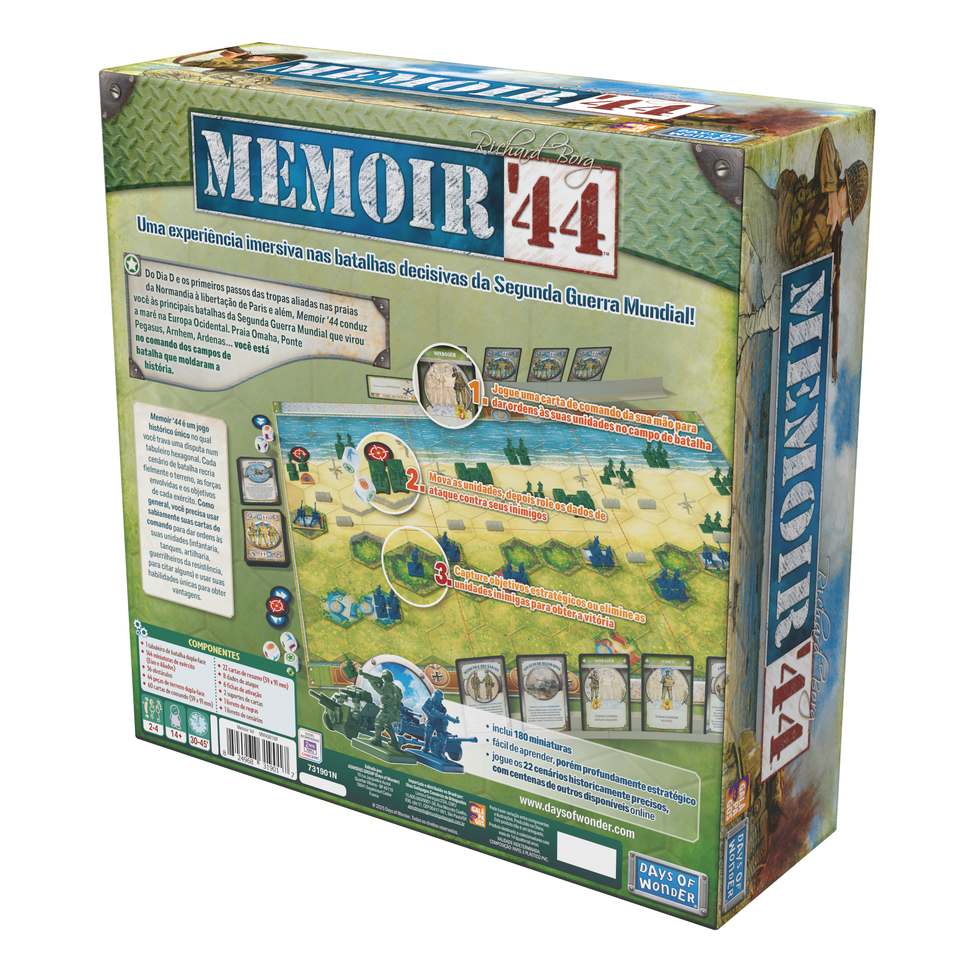 verso da caixa de memoir 44